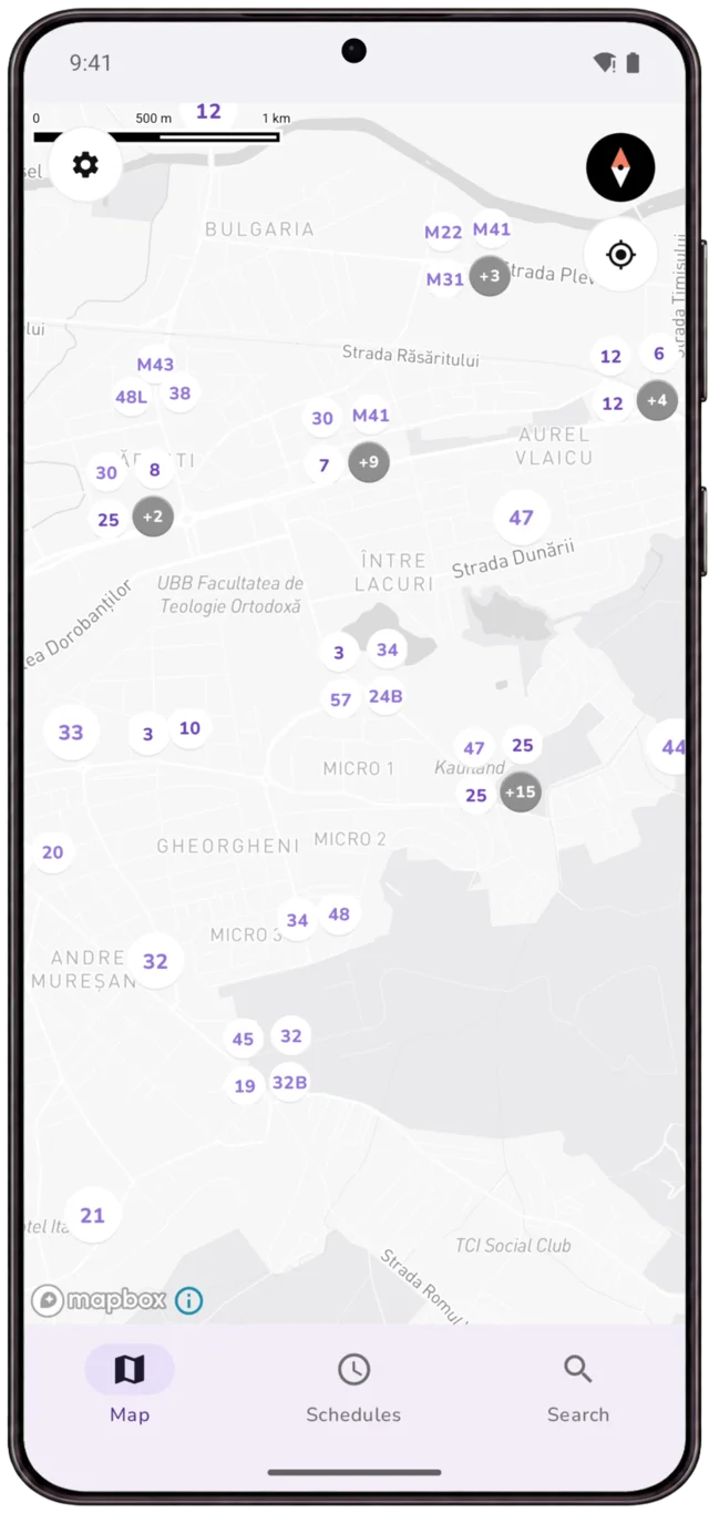 Live map