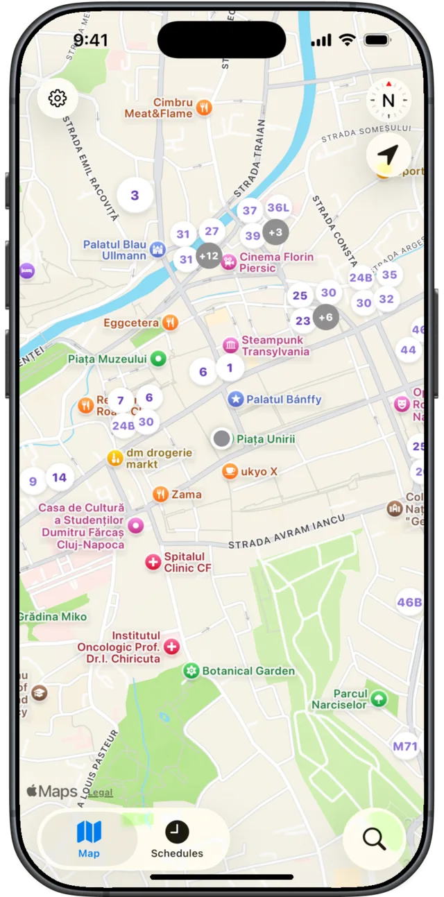 Live map